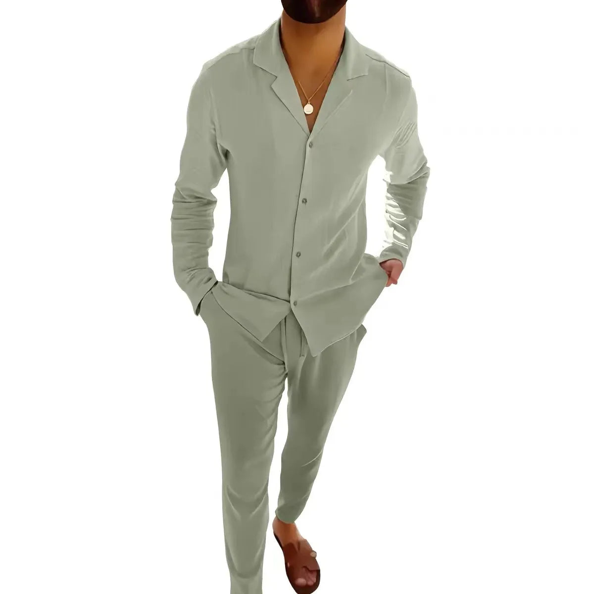 Adrián™ | Set de lino ligero para hombre