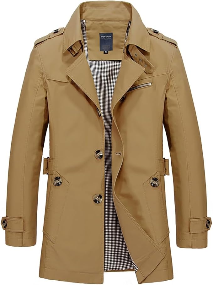 Aubert™ | Gabardina Artesanal Impermeable para Hombre