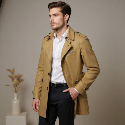 Aubert™ | Gabardina Artesanal Impermeable para Hombre