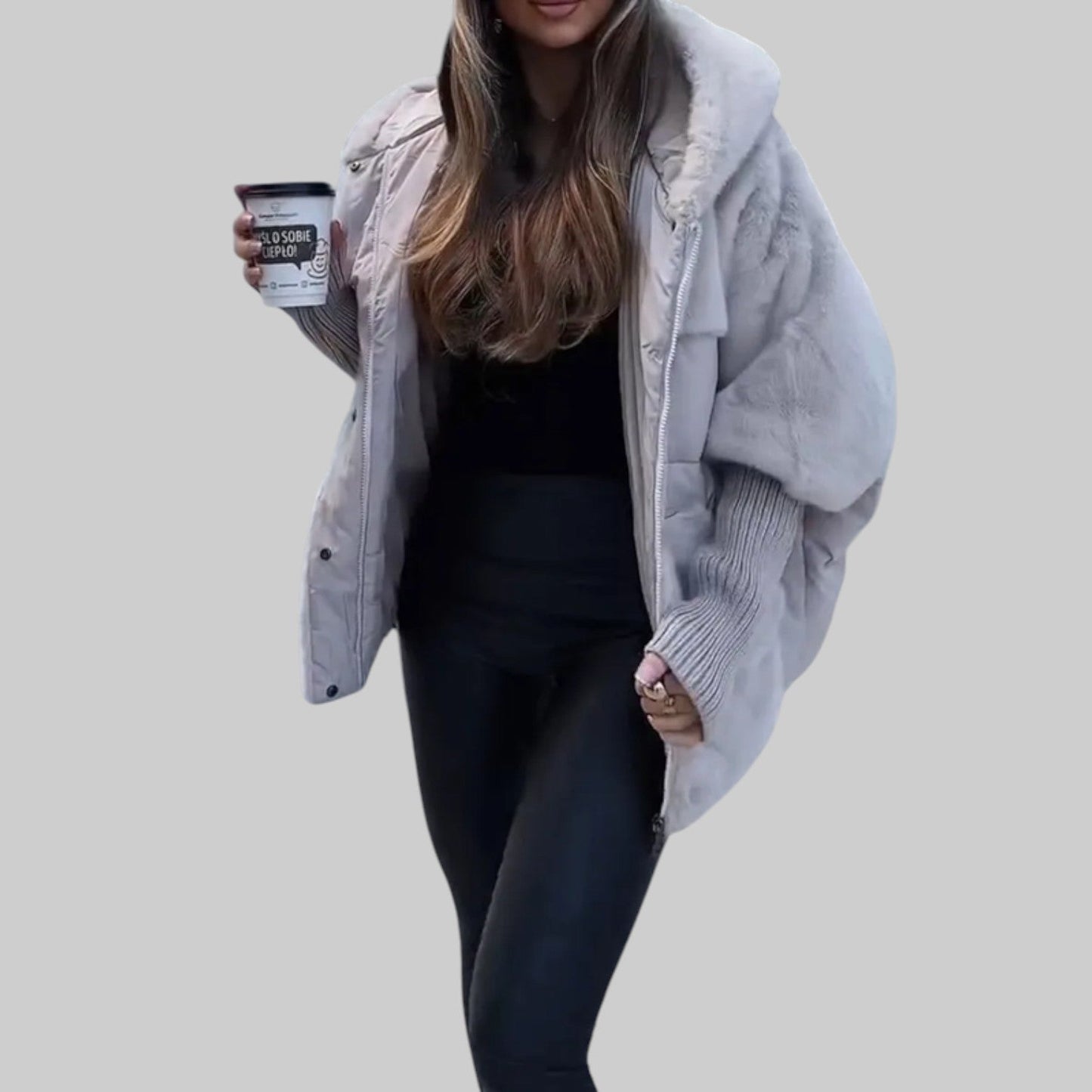 Riley™ | Chaqueta de invierno multicolor con capucha