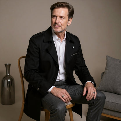 Aubert™ | Gabardina Artesanal Impermeable para Hombre