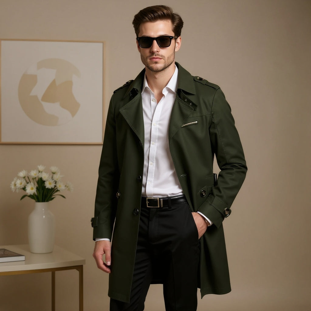 Aubert™ | Gabardina Artesanal Impermeable para Hombre