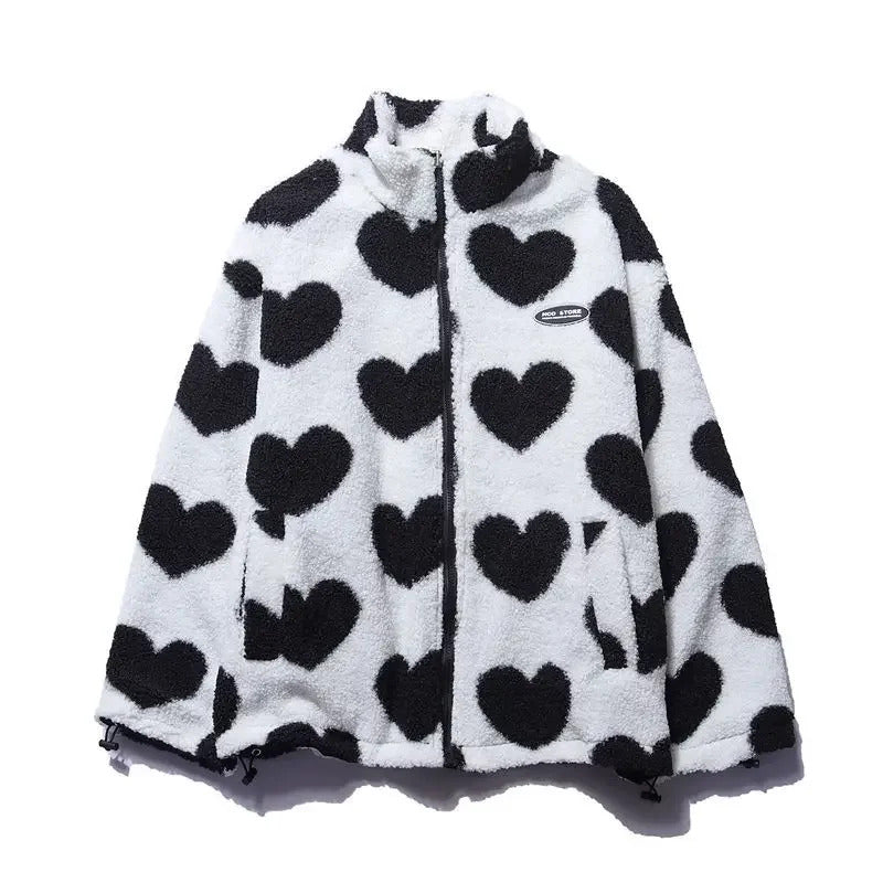 Amora™ | Chaqueta Reversible Suave con Corazones