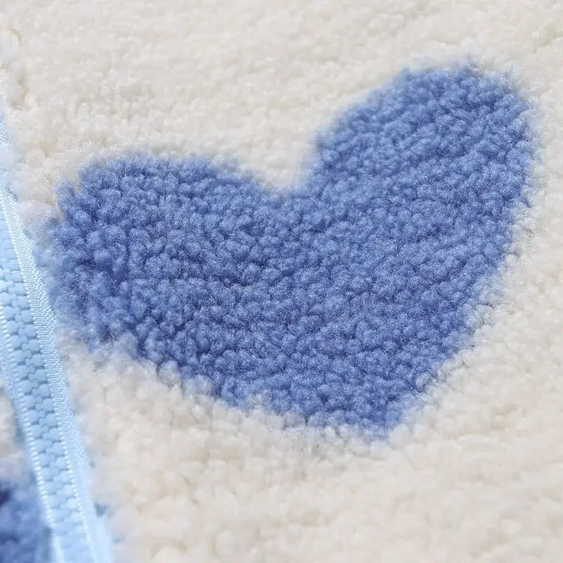 Amora™ | Chaqueta Reversible Suave con Corazones